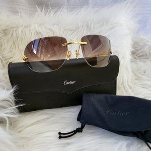 Cartier Panthere De Cartier Rimless Woman Sunglasses | CT0062S